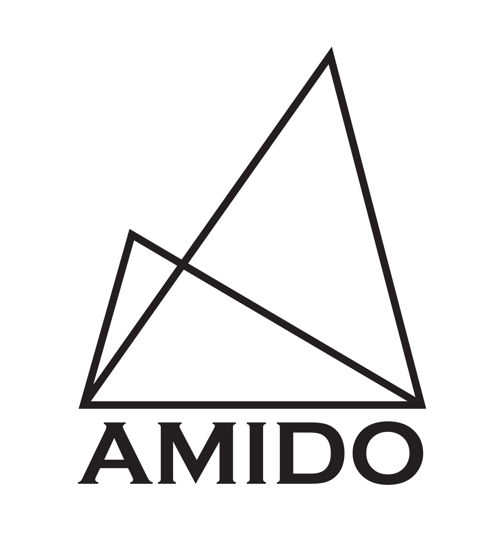 Logo black and white amido