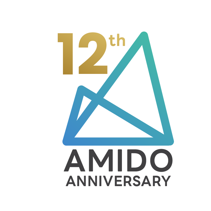 Logo 12th years anniversary of AMIDO